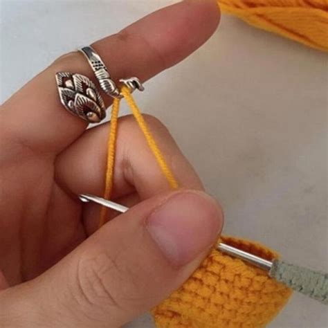 knitting ring for finger